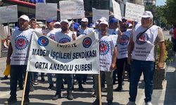 Doruk Madencilik İşçileri Ankara’da Eylem Yaptı