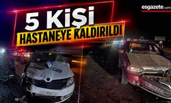 Eskişehir-Ankara Yolunda İki Otomobil Çarpıştı: 5 Yaralı