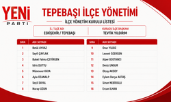 Yeni Parti Tepebaşı İlçe Yönetimi Oluşturuldu