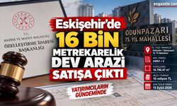 Eskişehir'de 16 bin metrekarelik dev arazi satışa çıktı