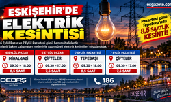 Eskişehir'de iki günlük elektrik kesintisi: Saatlerce elektrik olmayacak