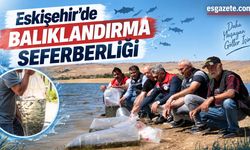 Eskişehir’de o gölete poşet poşet balık bırakıldı