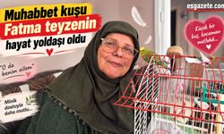 Muhabbet kuşu Fatma teyzenin hayat yoldaşı oldu