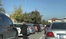 Eskişehir'de trafik durdu!