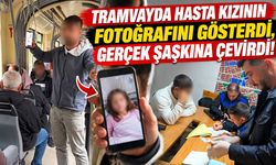Eskişehir tramvayında böyle duygu sömürüsü yaptı