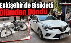 Eskişehir’de Bisikletliye Çarpma Anı Kamerada