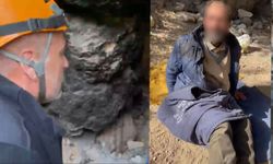 Mağaraya sığınan yaşlı adam çıkmak istemedi