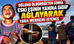 Oğlunu öldürdükten sonra eski eşinin yanına gidip ağlamış