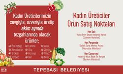 Tepebaşı’nda sonbaharın bereketi kadın üreticilerden