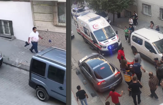 Çocuklarının gözü önünde eşini katletti