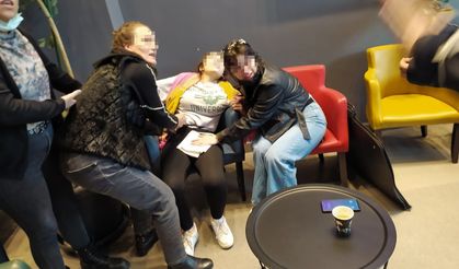 Genç kızın vurulma anı kamerada