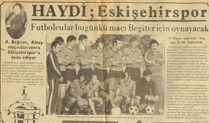 Aydın Begiter Eskişehirspor’a veda ediyor
