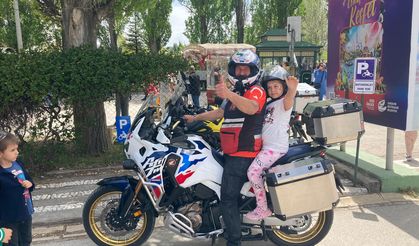 Kanserden iyileşen çocuklar motosikletle gezdirildi