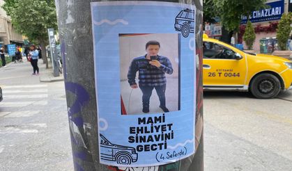 Ehliyet sınavını dördüncüde geçebildi!