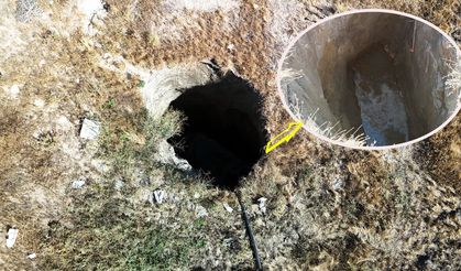 Depremden sonra bu obruk oluştu