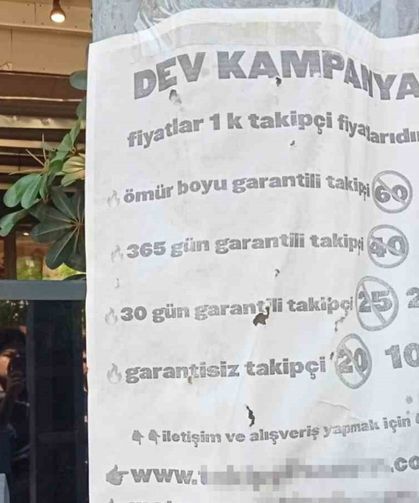 Bez fiş ile takipçi kasıyor!