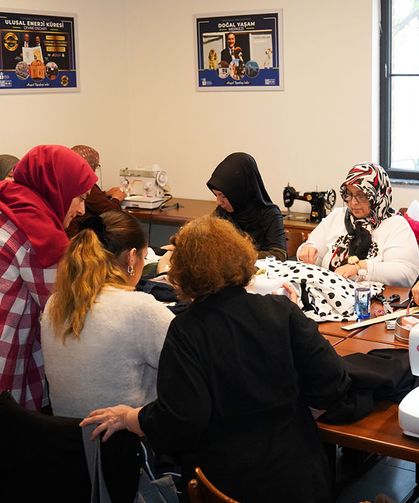 Giyim ve mefruşat kurslarına yoğun ilgi