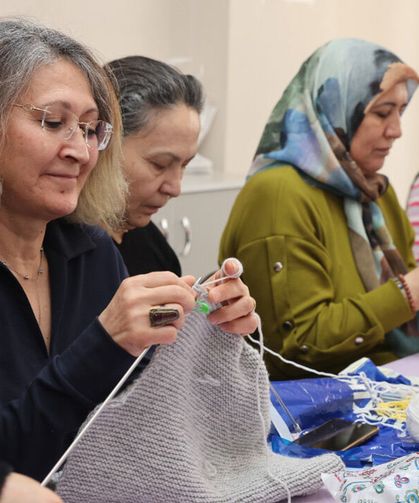 Odunpazarı’nda kadınlara örgü atölyesi