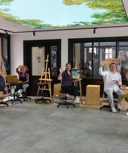 Sanat sokağı üretime kapılarını açtı