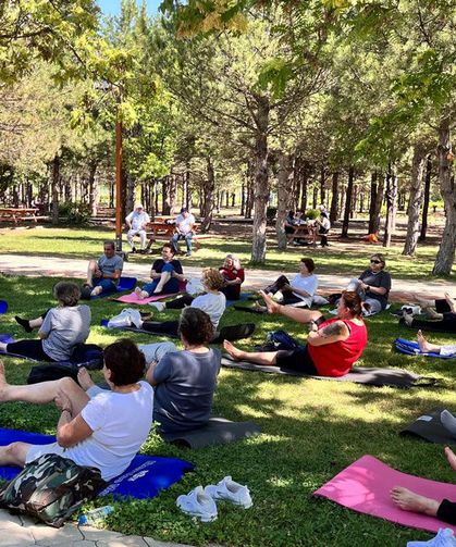 Aktif yaşam parkı’nda sağlık ve sosyalleşme bir arada
