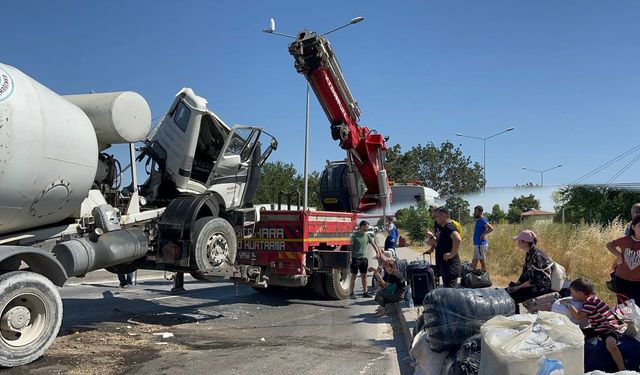 Eskişehir’de beton mikseri dehşet saçtı