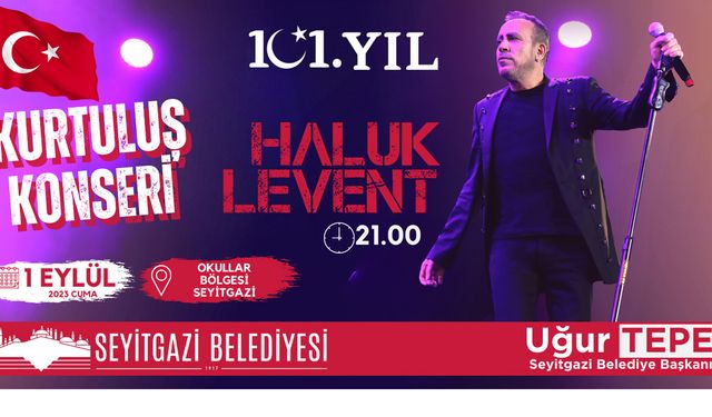 Haluk Levent 1 Eylül’de Seyitgazi’de konser verecek