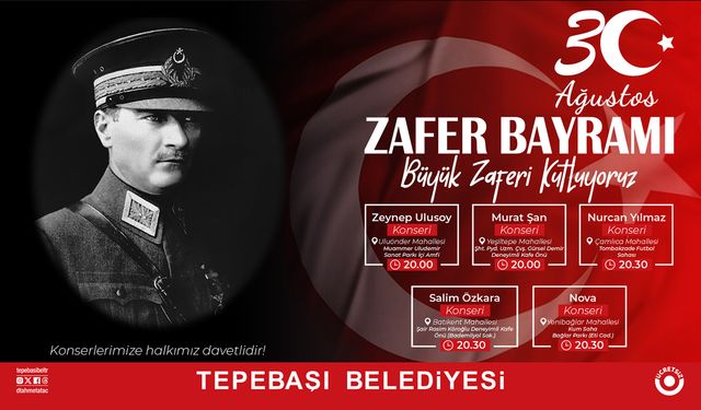 Zafer Bayramı Tepebaşı'nda kutlanacak