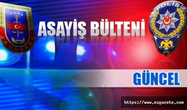 8 şüpheli; tabanca, uyuşturucu, motosiklet..