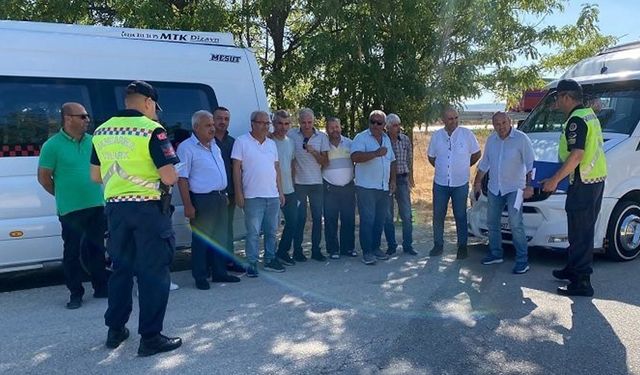 Eskişehir'de jandarma okul servislerini denetledi