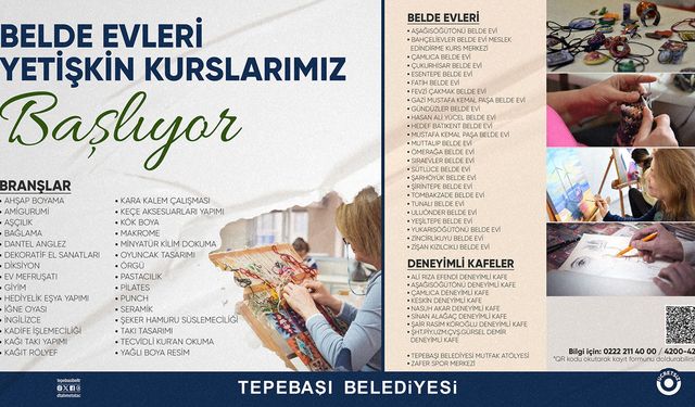 Yetişkin kursları 35 noktada başlıyor