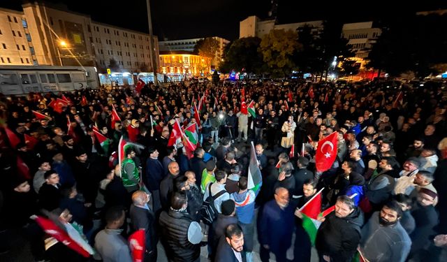 İsrail’in hastane katliamına Eskişehir'den tepki