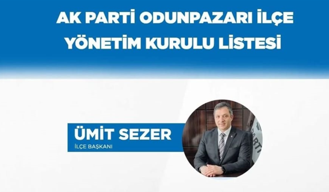 AK Parti Odunpazarı'nda yeni yönetim belli oldu