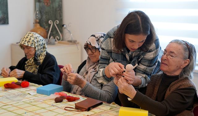 Kadınlar keçe melek Atölyesi’nde buluştu