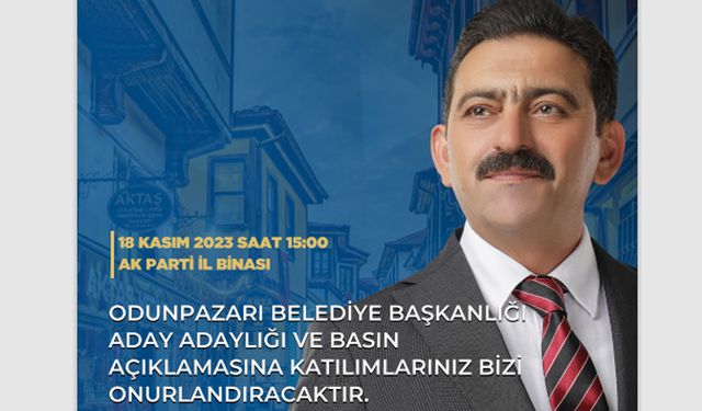 Murat Özcan adaylığını açıklıyor