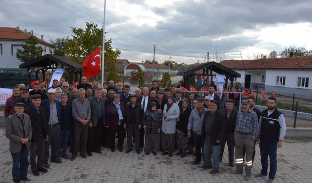 Şükranlı’da Atatürk büstü açıldı