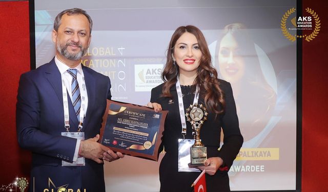 Ebru öğretmene uluslararası başarı ödülü