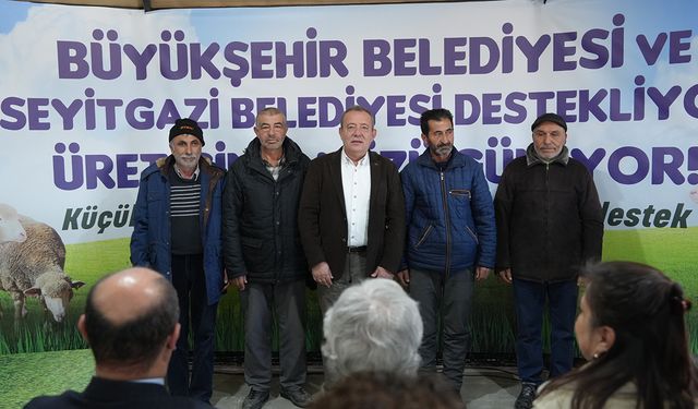 Seyitgazi’de noter huzurunda   küçükbaş hayvan desteği