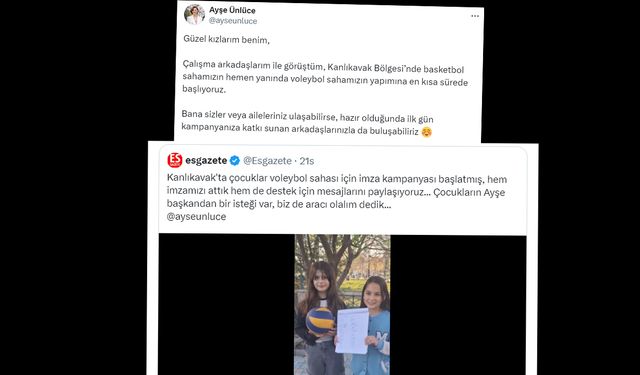 Ayşe başkan minik sporculara müjdeyi verdi