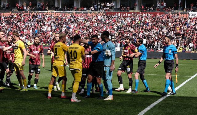 Eskişehirspor Polatlı maçında kavga çıktı