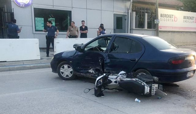 15 yaşındaki motosiklet sürücüsü ağır yaralandı