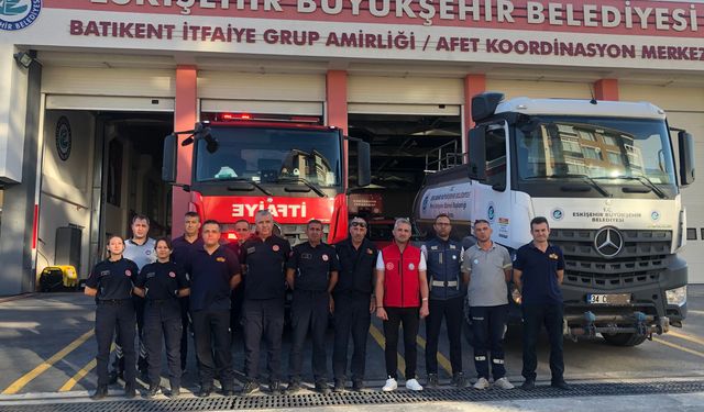 Büyükşehir’den Denizli yangınına destek ekibi