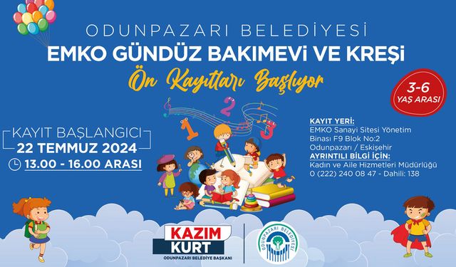 Bakımevi ve Kreşi’nde ön kayıtlar başladı