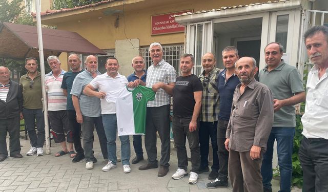 Gökmeydanspor'dan muhtar Ertem'e hayırlı olsun ziyareti