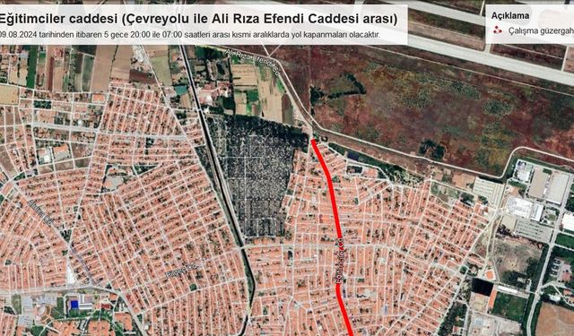 Eğitimciler Caddesi'nde 5 gece çalışma