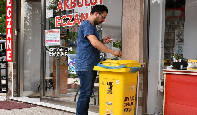 Tepebaşı’nda 6 ayda 2 ton atık ilaç imha edildi