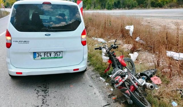 Kütahya’da otomobil ile motosiklet çarpıştı: 1 yaralı