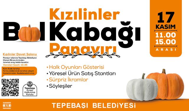 Bal kabağı panayırı 17 Kasım’da