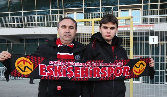 Eskişehirspor'un maçlarını gönül gözü ile görüyor!