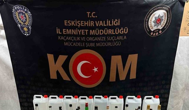 Eskişehir’de sahte içki operasyonu sürüyor