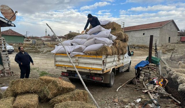 Büyükşehir’den hayvan üreticilerine yem desteği